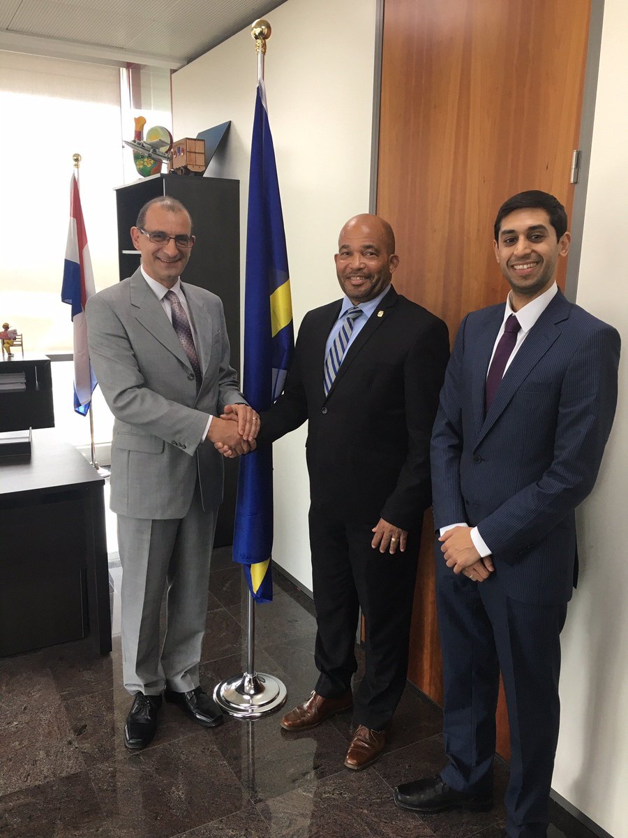 JasmeerVirdee's tweet photo. It was a pleasure to meet Minister #Gijsbertha this morning at the Ministry of Economic Development. The Minister expressed strong support for #Curacao's upcoming #NationalExportStrategy and @ITCnews is keen to help #Curacao boost its #exports! https://t.co/4JEwXMJpA6