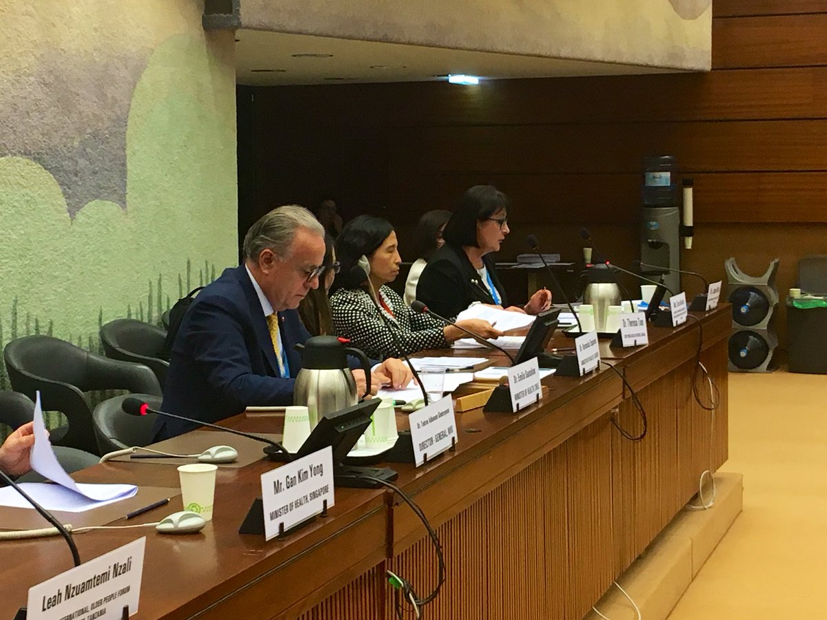 ChileONUGinebra's tweet photo. Ministro Santelices 🇨🇱 @ministeriosalud junto a Ministra Espinosa de Ecuador 🇪🇨, Ministro Han Kim Yong de Singapur 🇸🇬, autoridades de Canada🇨🇦 y Finlandia 🇫🇮 y @pahowho participan en Evento Paralelo #WHA72 “Una década de envejecimiento saludable 2020-2030" #AMS72 https://t.co/gbUAYUHPj7