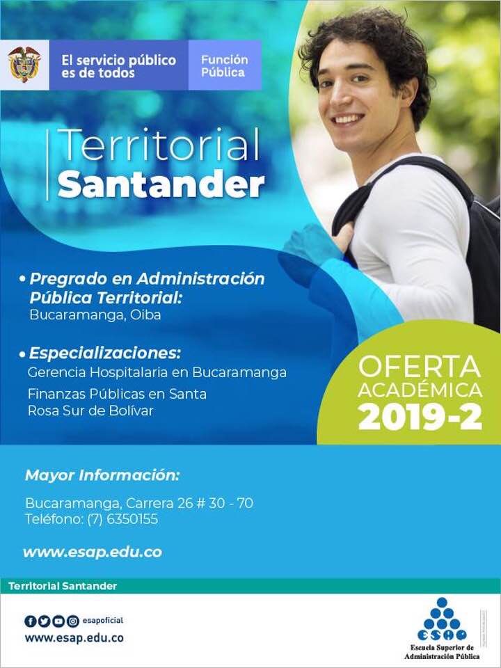 EsapSantander's tweet photo. #Informativo Inscripciones abiertas hasta el 04 de junio

Si lo tuyo es formular y desarrollar proyectos relacionados con servicios públicos en entidades del Estado y ejecutar políticas públicas diseñadas para el desarrollo del país, no dejes pasar esta oportunidad. https://t.co/C8pHR7ef8e