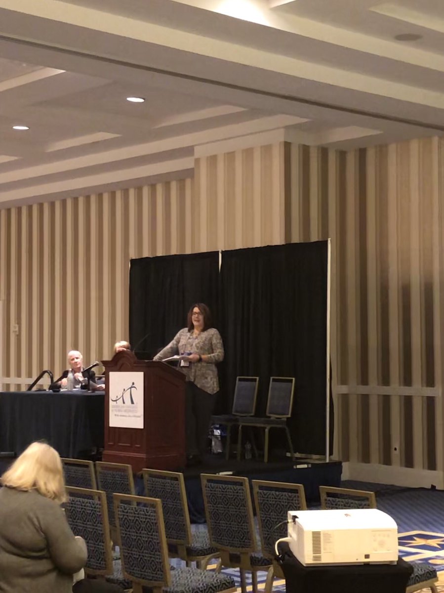 AMCBmidwife's tweet photo. AMCB Research Committee Chair, Tanya Tanner, explains the Evolution of Midwifery Education and Practice at the ACNM Annual Conference #ACNM19 https://t.co/6UZ0hBNkQz