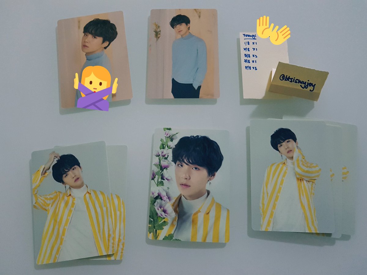 btsismyjoy's tweet photo. [HELP RT~WTT] SG ONLY
BTS Love Yourself mini photocards

💖 Want:
JIN: 2
JK: 7
Unit: 10 &amp; 11

💜 Have: Pls see photos below ⬇

Cross trade ✅! 
🤝 Preferred meetups at Woodlands/ Buona Vista/ town on weekends! 

Please help me complete my collection!! 🙏☺
@BTS_TradingSG https://t.co/q32kbLrO6w