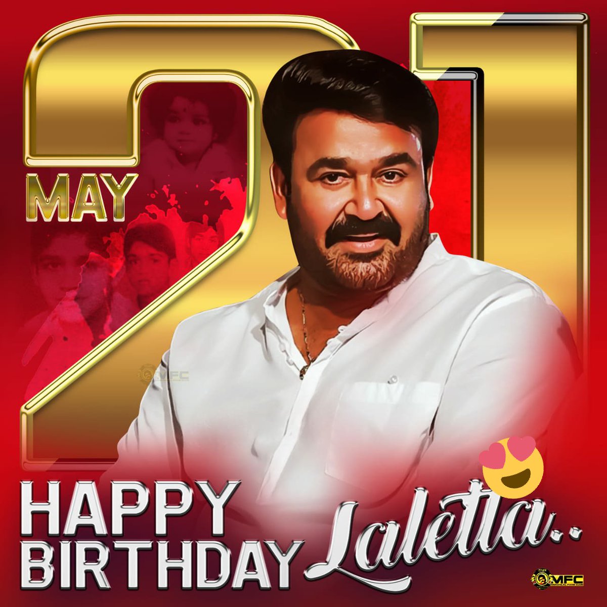 JobinGeorge000's tweet photo. Happpy birthday lalettaa ❤️❤️#HBDLegendMohanlal https://t.co/pTDRe3EygL
