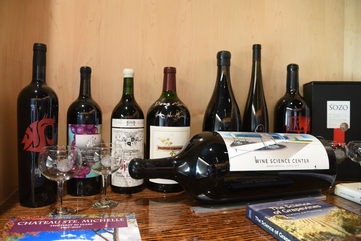WSUTriCities's tweet photo. Thanks to C. Mark Smith who donated #wine glasses from 1st #WA State #EnologicalSociety! Glasses now on display at the #WSU #WineScienceCenter at @WSUTriCities.
Interested in pursuing a degree in #winescience? Check out https://t.co/zAcdKWjbiT & https://t.co/VkbP417Rx1 #GoCougs https://t.co/3iQzR2KsWK