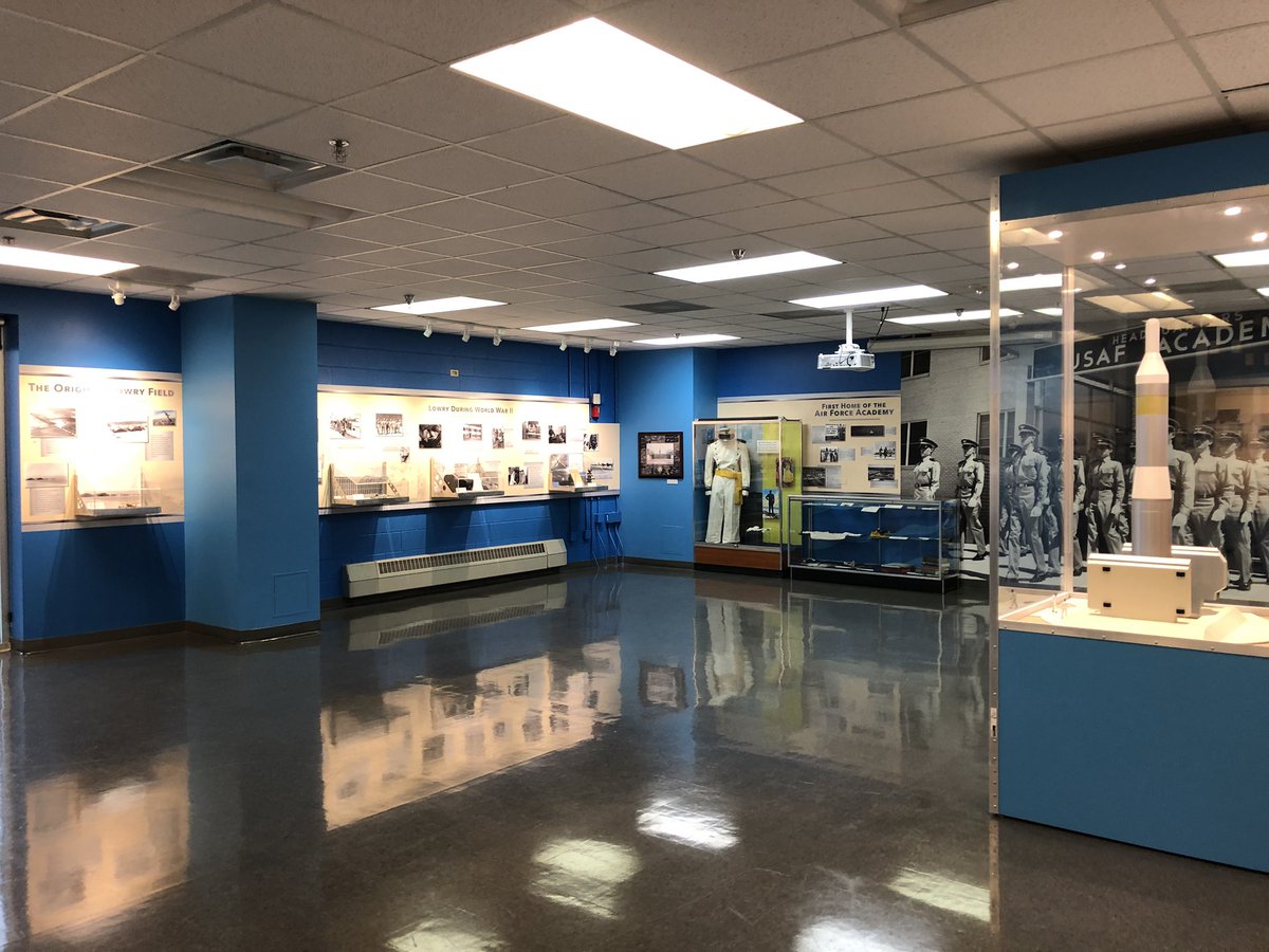 wingsmuseum's tweet photo. New Lowry AFB exhibit on the second floor at the Wings Lowry facility. It traces the entire history of Lowry from the official opening in 1937 to the closure in 1994. Come by and visit the legacy of Lowry AFB. https://t.co/RUkzuDrDon