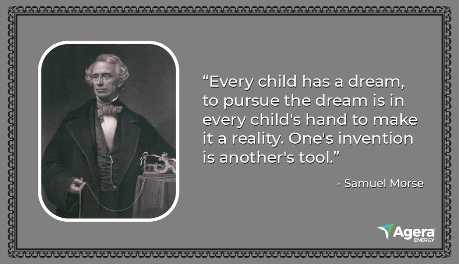 Samuel Morse decided to work on the single-wire telegraph after receiving news of his wife's sudden death. As he was traveling for work, a messenger delivered a letter stating his wife had passed; he didn't return home in time for the funeral. What motivates you?#MotivationMonday