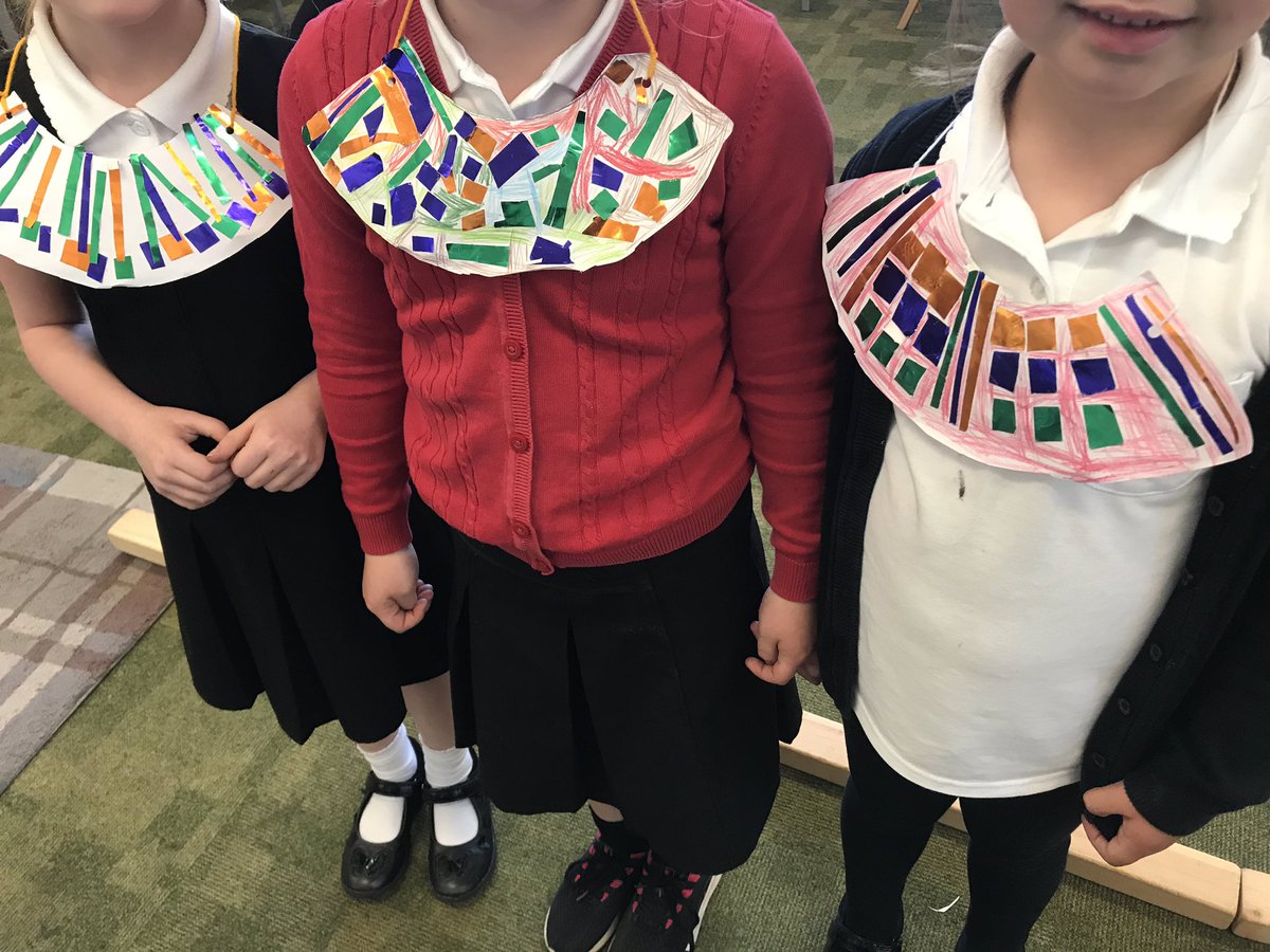 We have been designing and making Egyptian collars.