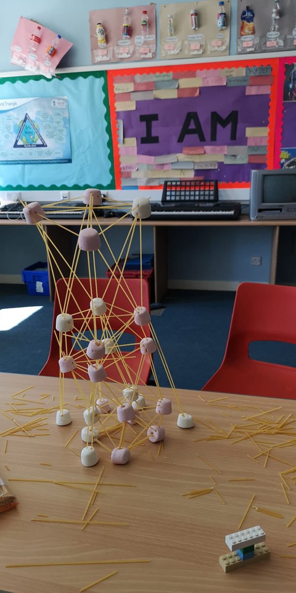 PGSPupilSupport's tweet photo. Working on STEM in pupil support, testing prototypes and thinking about engineering and strong structural shapes. #teamwork, #communication, #STEM, #practicalinvestigation, #spaghettimarshmallowchallenge, #pupilsupport, #SfLLW https://t.co/WZWOeSjrVU