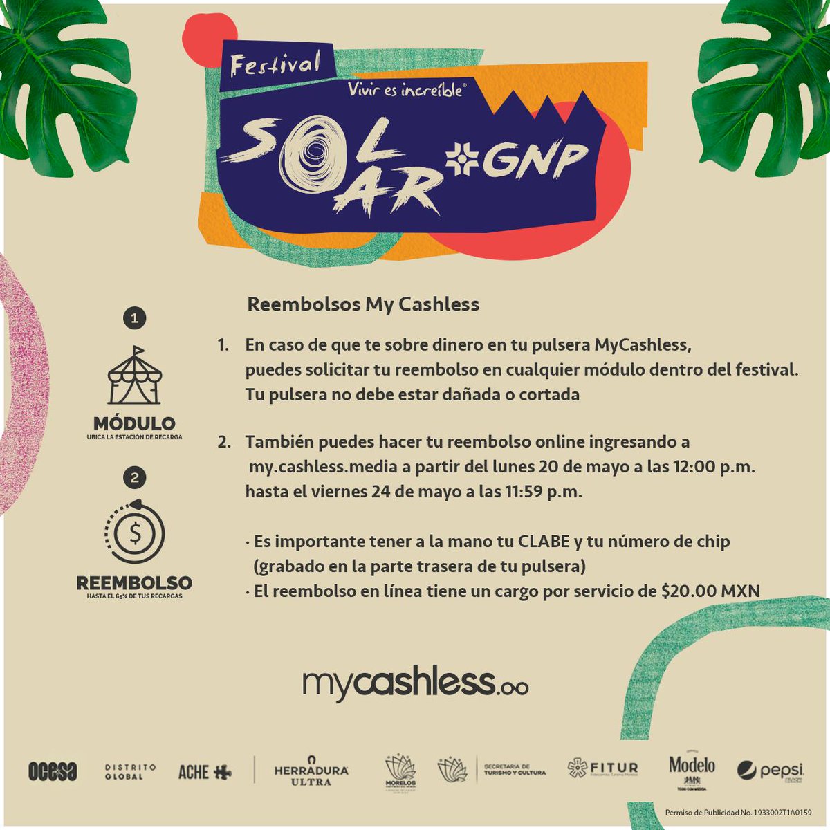 Si requieres reembolso y factura lee las siguientes indicaciones 😉