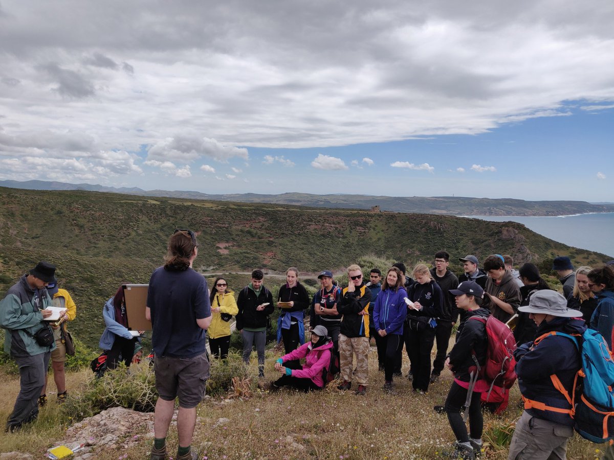 chetan_nathwani's tweet photo. Great first day in Sardinia with third year @ImperialRSM undergrads. Polyphase deformation, olistostromes and turbidite tracks! #RSMSardinia2019 https://t.co/dtjwwgIpeK