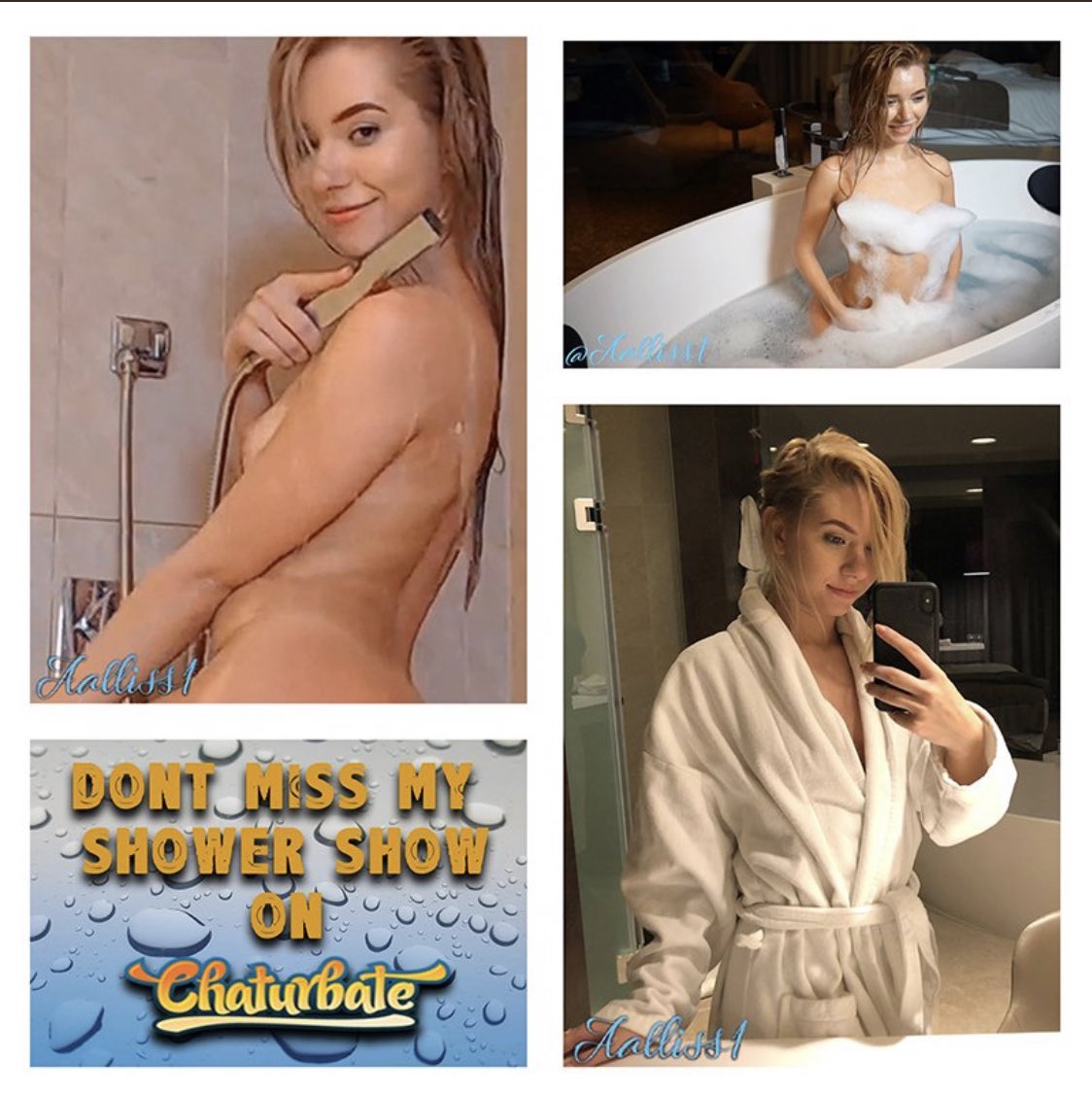 I am onlineee on @chaturbate https://t.co/7cNma5bm6s today we are gonna have shower show🤩🤩🤩 Come join me in this awesome day @cbwebcams @Promo4Cam @CamGirlWars @camgirlpromoz #iamaalliss https://t.co/yG4o1uknAK
