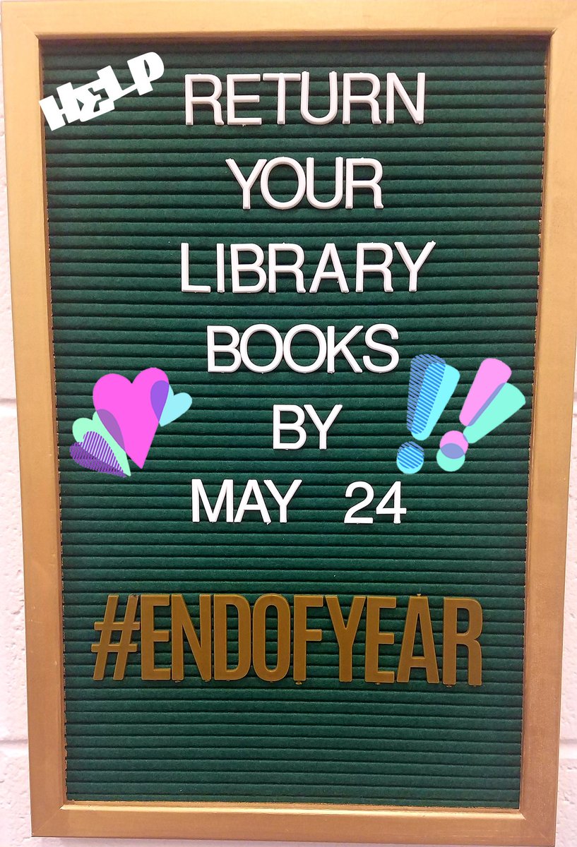 NWJHLibrary's tweet photo. It's that time of year! We need your help Vikings! #returnthosebooks https://t.co/W30rfjDyFf