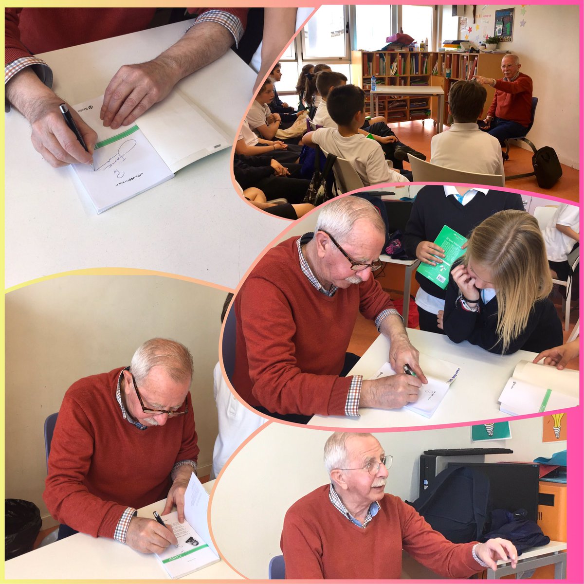5ePrimaria's tweet photo. Avui ens ha visitat Enric Lluch, l ‘autor del llibre de lectura que hem llegit “El faraó Totun-nas”. Ha sigut molt interessant escoltar les seves històries! Quant hem après ! Gràcies !!  
@_mdangels https://t.co/YiX2lOIgbV