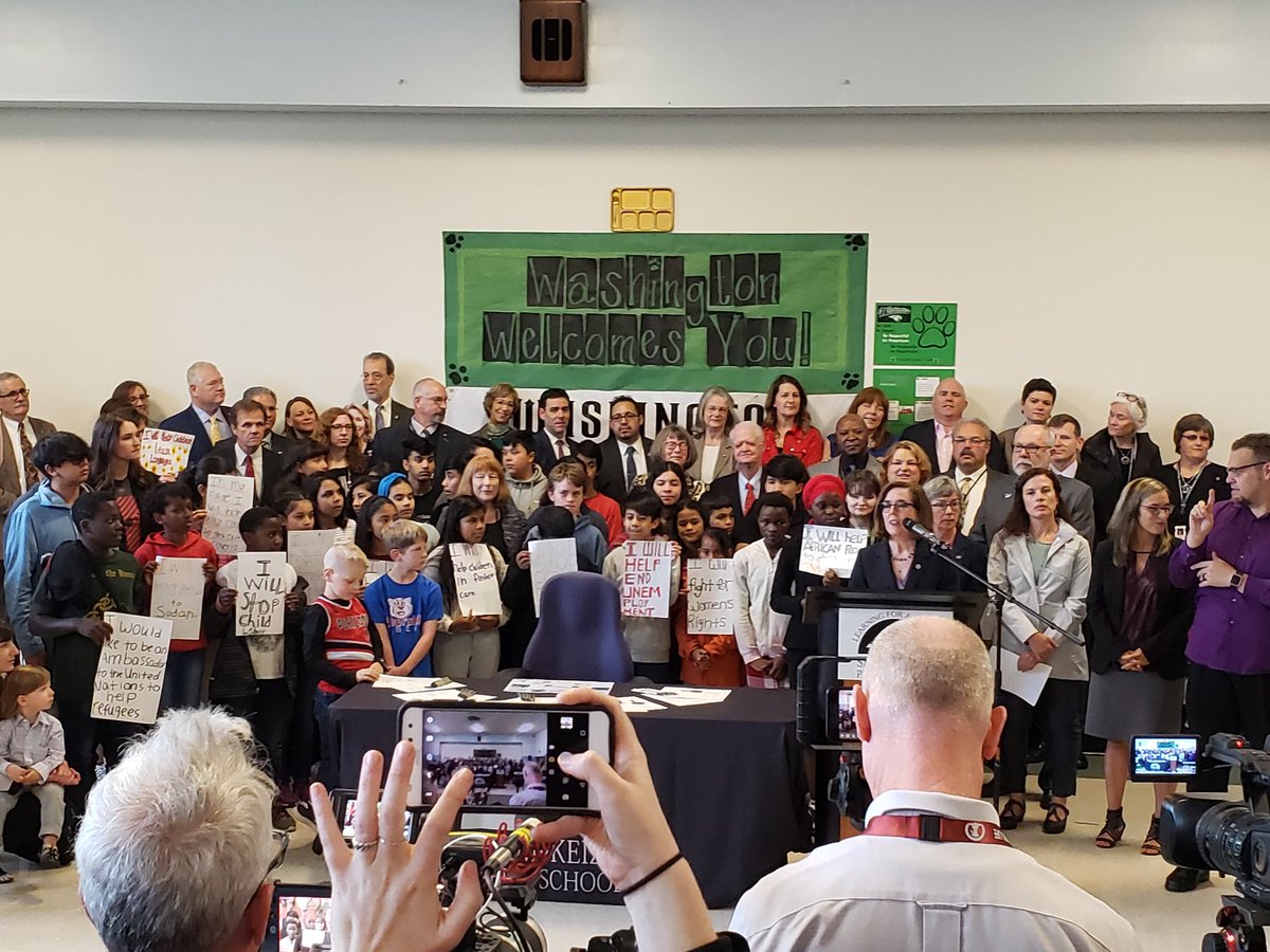 Governor Brown kicking off the #StudentSuccessAct signing ceremony. #orleg. A good day