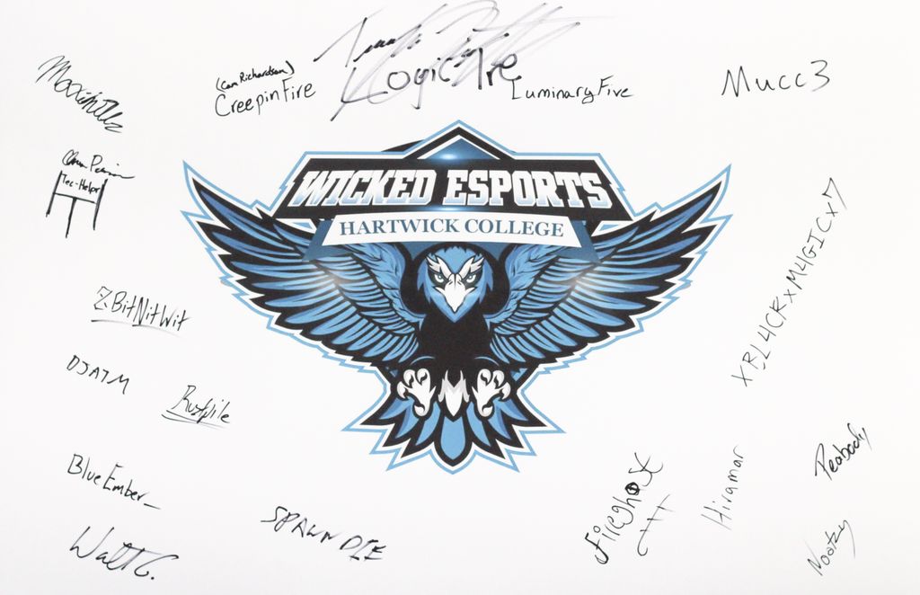 A signature from all the ✨founders✨ of WICKed eSports! Look out for player introductions throughout the summer! #eSports #LeagueOfLegends #Overwatch #ApexLegens #gaming #Fortnite