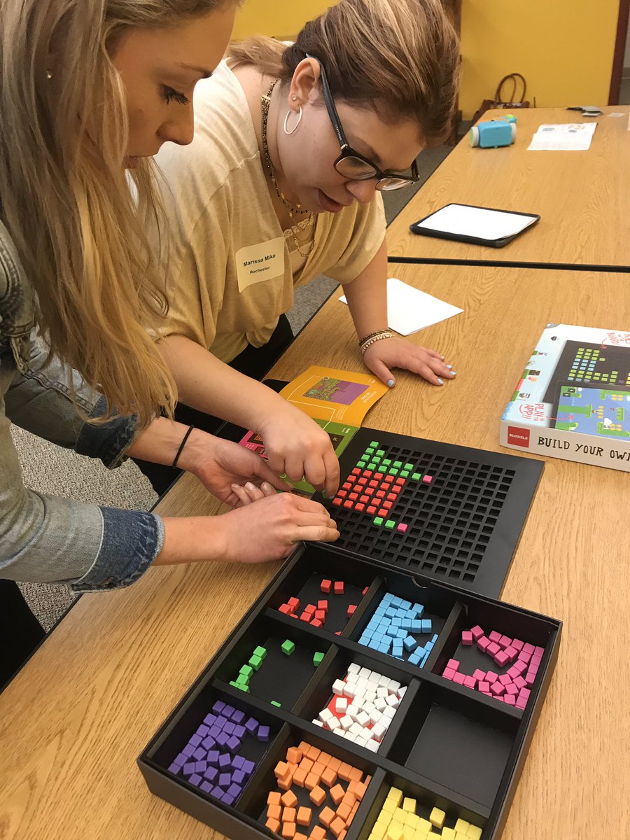 DrJacieMaslyk's tweet photo. Our @BeaverCountyILC teachers are learning about some innovative tech tools at @BVIU27 today.  @BloxelsBuilder @Ozobot @BoXZYcnc #ARVR #BCILC #remakelearning https://t.co/nBdTiGZ5Vy