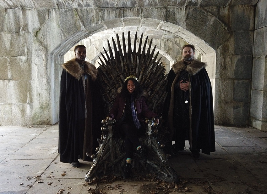 QPLNYC's tweet photo. We learned what happened with the Iron Throne during last night's #GameOfThronesFinale, but we’ll always remember when the #ThroneOfTheCrypt was found by Queens resident Melanie Joaquin at Bayside’s Fort Totten! https://t.co/AK6IHBXto3 (via @QNS) #GameOfThrones https://t.co/86vbY3duhy
