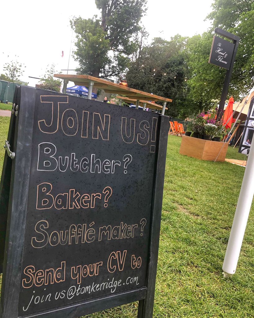 HandFMarlow's tweet photo. We’ve been recruiting all weekend @Pubinthepark_ 🏴‍☠️ if you’re looking to join our merry team contact joinus@tomkerridge.com https://t.co/Lfe8zu2wAa