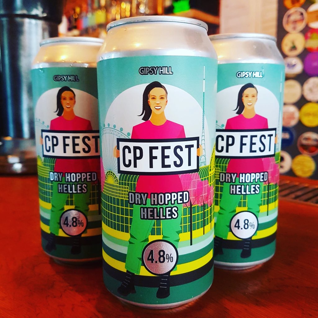 CraftCourage's tweet photo. We have a VERY SPECIAL #CrystalPalace Festival #beer from @gipsyhillbrew CHECK THAT LABEL 👌🍺👌 We’re open NOW so pop down and stock up! #CraftAndCourage THE PLACE FOR #CRAFTBEER AND #CRAFTGIN #WestowHill #CrystalPalace #se19triangle https://t.co/RUfRv11NtG