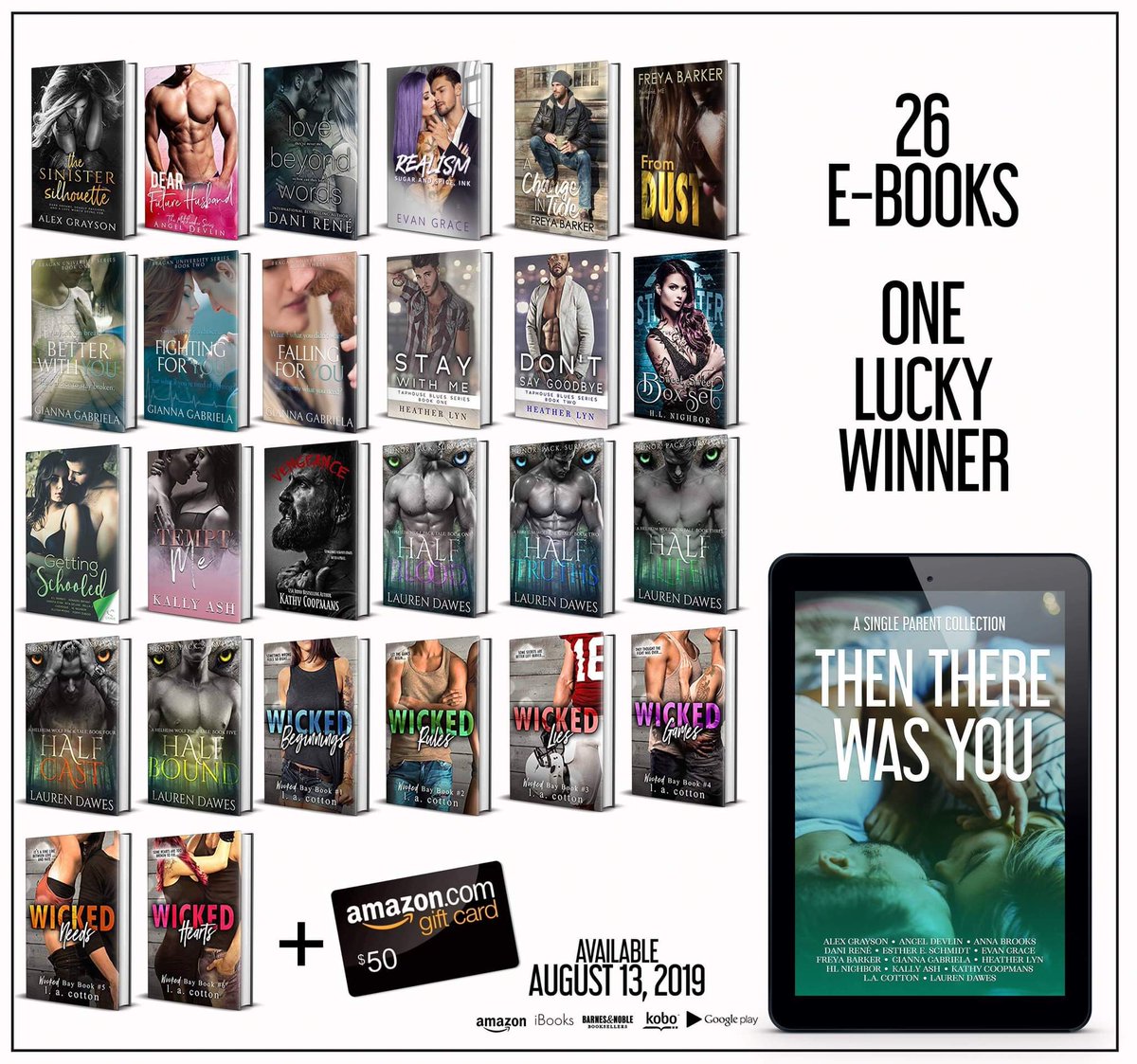 AlexGrayson10's tweet photo. RETWEET using the hashtag #TTWYCoverReveal to Enter. Every retweet is an entry.              
THEN THERE WAS YOU:
A Single Parent Collection 
14 Authors. 14 Stories. 
Sexy Single Dads. Strong Single Moms.
https://t.co/JTJbCqmQ92
#TTWYCoverReveal #giveaway https://t.co/UvgOa1atD6