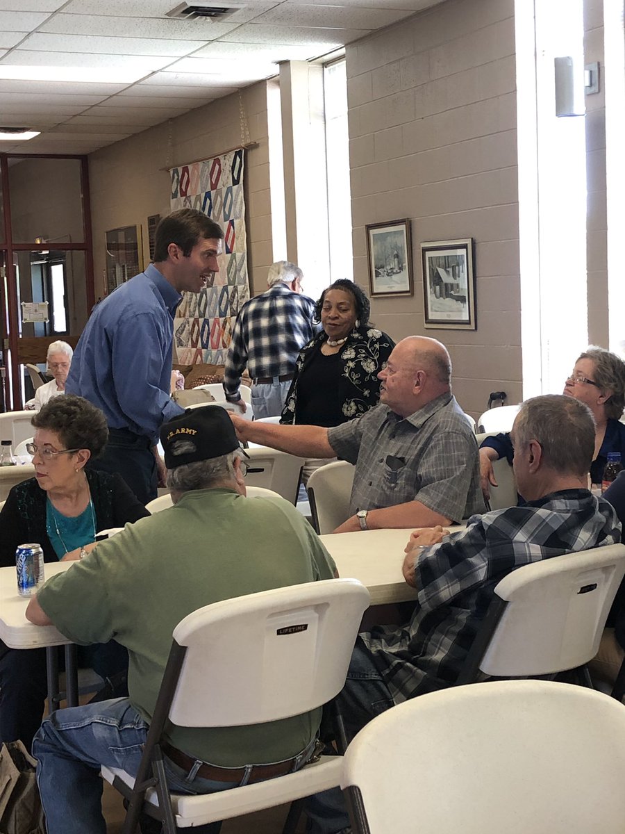 AndyBeshearKY's tweet photo. Second stop of the day at the Gathering Place in Henderson! I didn’t have a chance to join the bingo game but you can bet I’ll be back for some Spades soon. #TalkvsAction #KYgov https://t.co/m56WTcMjCR