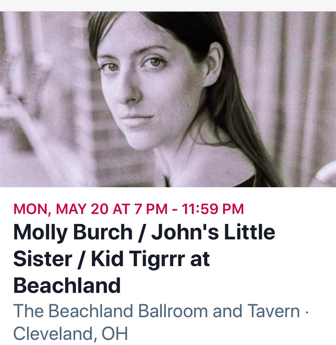 NIIGHTStheBAND's tweet photo. Solo show tonight at @BeachlandCLE opening for two amazing women!! 🖤 https://t.co/ULDjpiQe2B