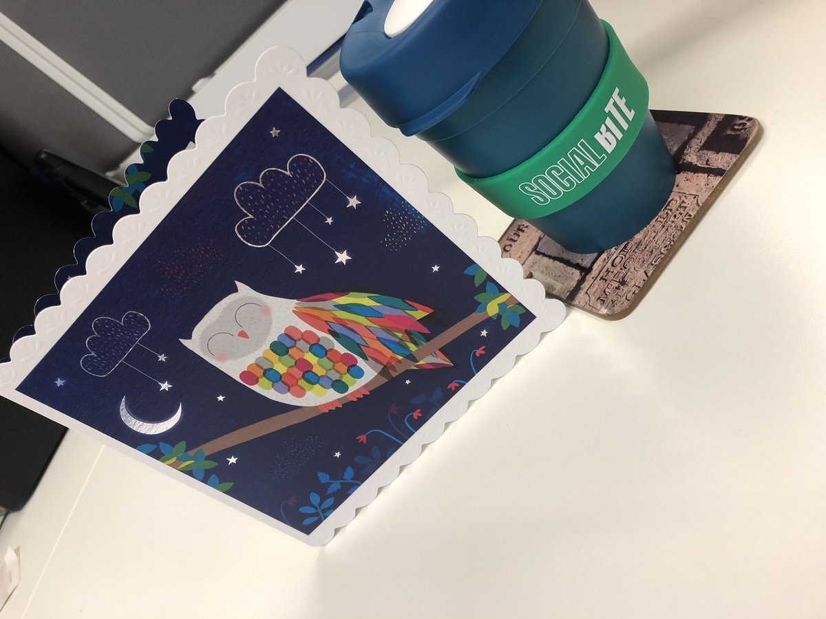 CrenellatedArts's tweet photo. My lovely colleagues gave me a nice card &amp; cake today 🥳 I spent my birthday eating cake at an ArtDeco cafe, doing a heritage trail in Easterhouse and then fish &amp; chips on the only sail through restaurant in the world 😉 #architecturegeek #decofan #lovewhereyoulive https://t.co/bIRGBf9Z28