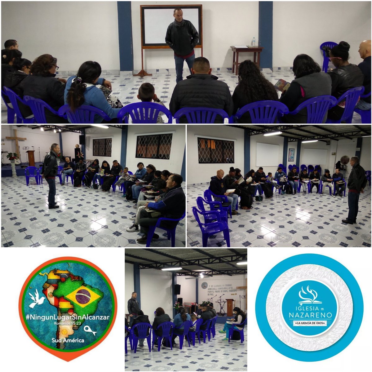 LaGracia_eDios's tweet photo. 🇪🇨 🗓️ 2019/05/10-11 | 🗞️ Local News: Iglesia del #Nazareno ⛪️ Church of the #Nazarene | Los #SiervosLideres / #Desafiados  de «La Gracia de Dios» conscientes del mandato de la #GranComisión #NingúnLugarSinAlcanzar iniciaron entrenamiento de #SeryHacerDiscípulos con Pr. Bob Burton https://t.co/1eHRZTdLGb