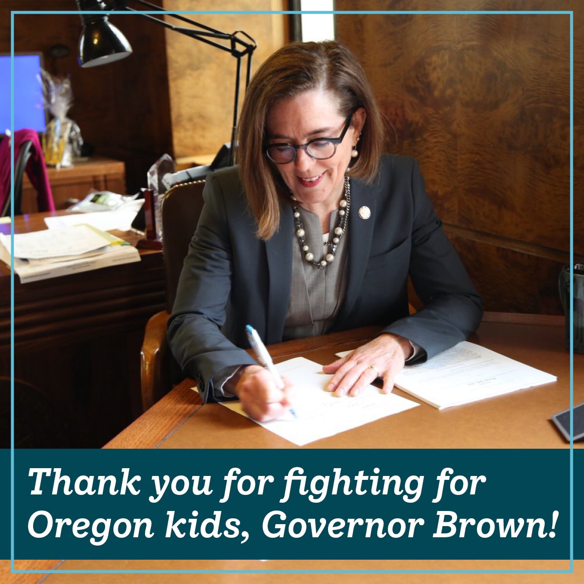 Thank you <a href="/OregonGovBrown/">Governor Kate Brown</a>! The Student Success Act is a transformative investment in our schools. #YesonStudentSuccess #orpol #orleg
