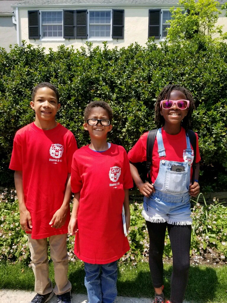 CWADistrict213's tweet photo. District 2-13 members &amp; family were joined by @Kathy_Gilmore this weekend before canvassing for her #Philly At-Large City Council candidacy! On May 21, we're supporting candidates who fight for working people! #CWAStrong https://t.co/z6vARlJzgY