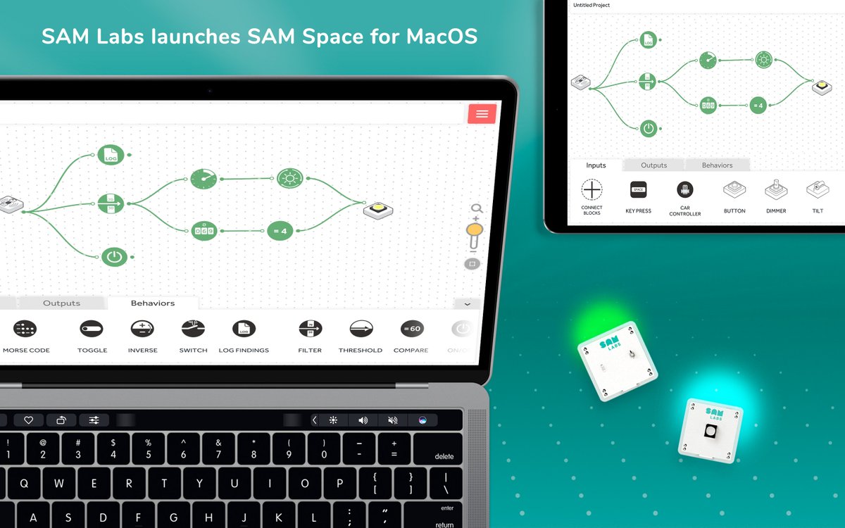 DJNeeld's tweet photo. Great news @SAMLabs has re-launched our new MacOS version of SAM Space due to massive demand from schools to bring it back! 
You can students can have the same user experience no matter what platform you use SAM Space on now! #coding #computationalthinking #samlabs https://t.co/K2CZrdwaXd
