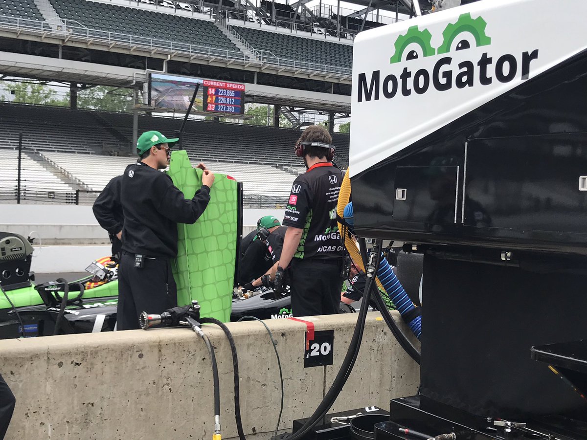 Motogator1's tweet photo. Practice is underway at the @IMS. @OriolServia @teamstange 

#Indy500 #ThisIsmay #indycarseries https://t.co/YpsDEvWtVQ