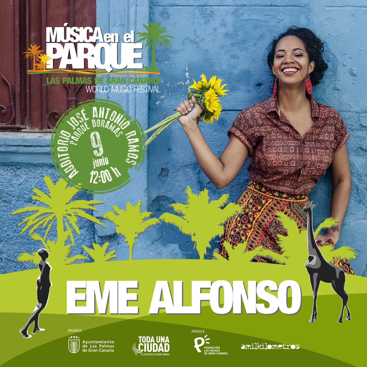 Eme Alfonso en #MúsicaenelParque
9 Jun | 12:00h | Aud José Antonio Ramos - Parque Doramas 
#LasPalmasdeGranCanariaWorldMusicFestival