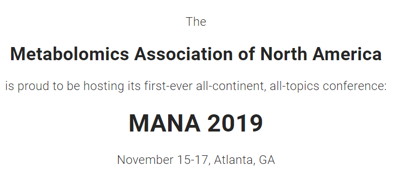dk_barupal's tweet photo. First annual meeting of the #Metabolomics Association of North America (MANA) will be held at the Georgia Institute of Technology, Atlanta, GA on November 15-17, 2019. Save the dates! https://t.co/1w9ux1KmwQ