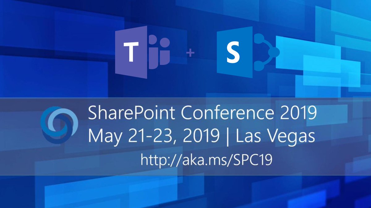 #MicrosoftTeams and <a href="/SharePoint/">Microsoft SharePoint</a> are #BetterTogether! Catch what’s new at <a href="/SPConf/">Spconf</a> in Las Vegas, May 21-23. Watch the keynote: aka.ms/spc/summit #SPC19