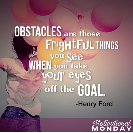 Never lose sight of the goal!  #MotivationalMonday