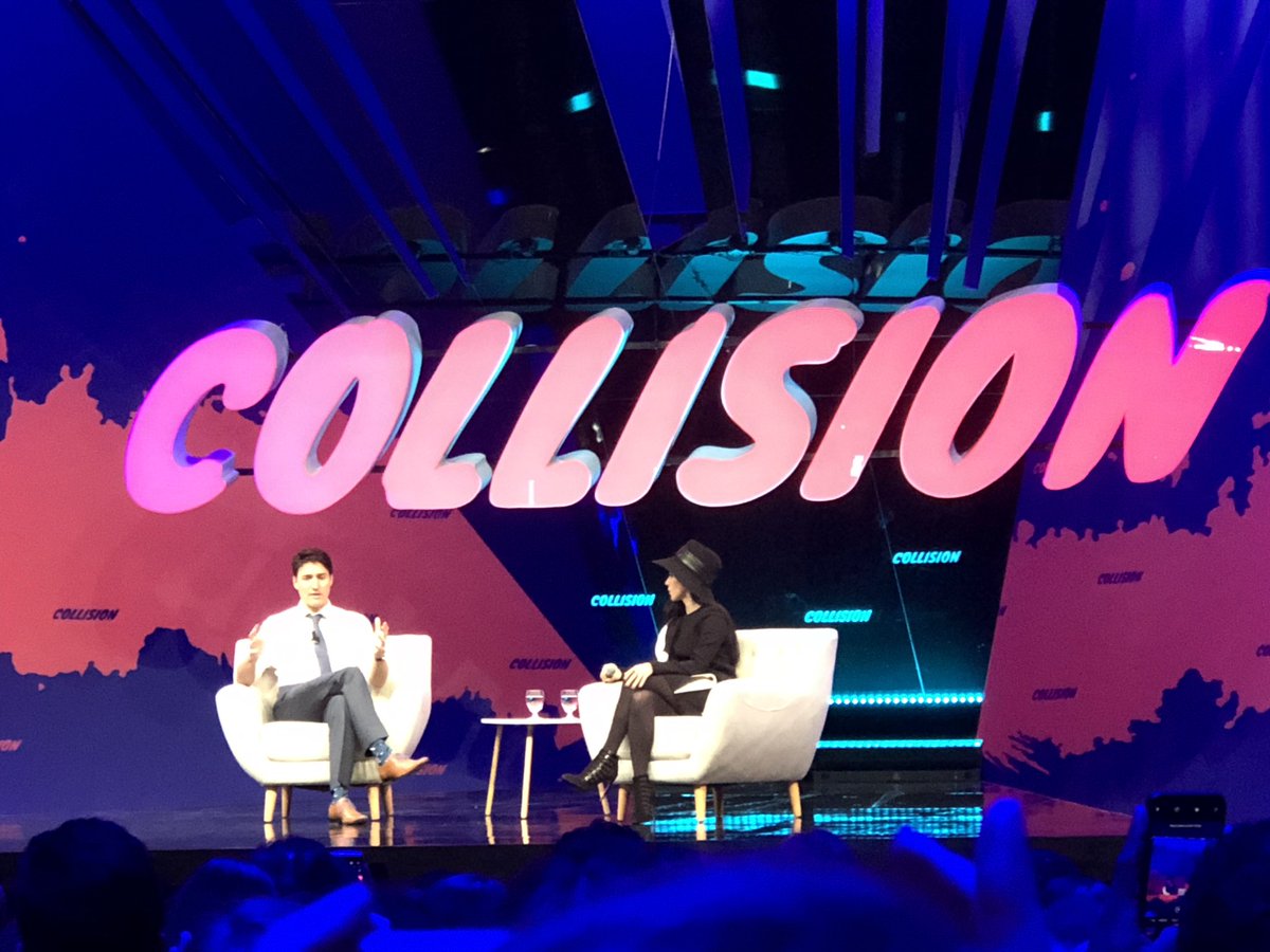 carmenx123's tweet photo. Justin Trudeau opens #Collision Conference https://t.co/BNeEDAcLMM