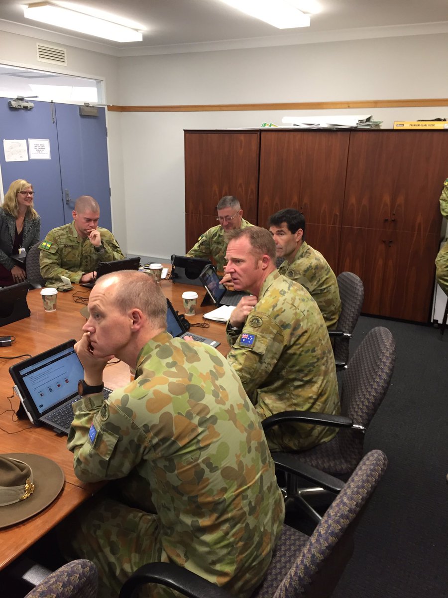 CATC Commanders getting  hands on at SOI with the latest updates to transformation and modernisation of the Land Range Safety learning environment. <a href="/DG_TRADOC/">DG TRADOC AusArmy</a> <a href="/CATCAusArmy/">Combined Arms Training Centre - Australian Army</a> <a href="/SOARMDAusArmy/">School of Armour - Australian Army</a> @SOArtyAusArmy