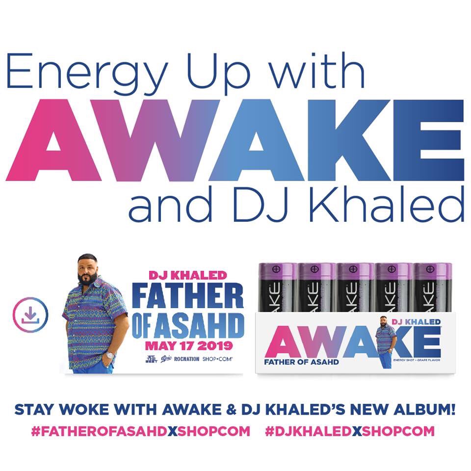 Jeff_Thungc's tweet image. Turn on the latest hit and be Awake with #DJKhaled! Love our partnership! bit.ly/2JvsBwu #awake #engergy #fatherofasahd #shoppingannuity #unfranchise #jltenterprise