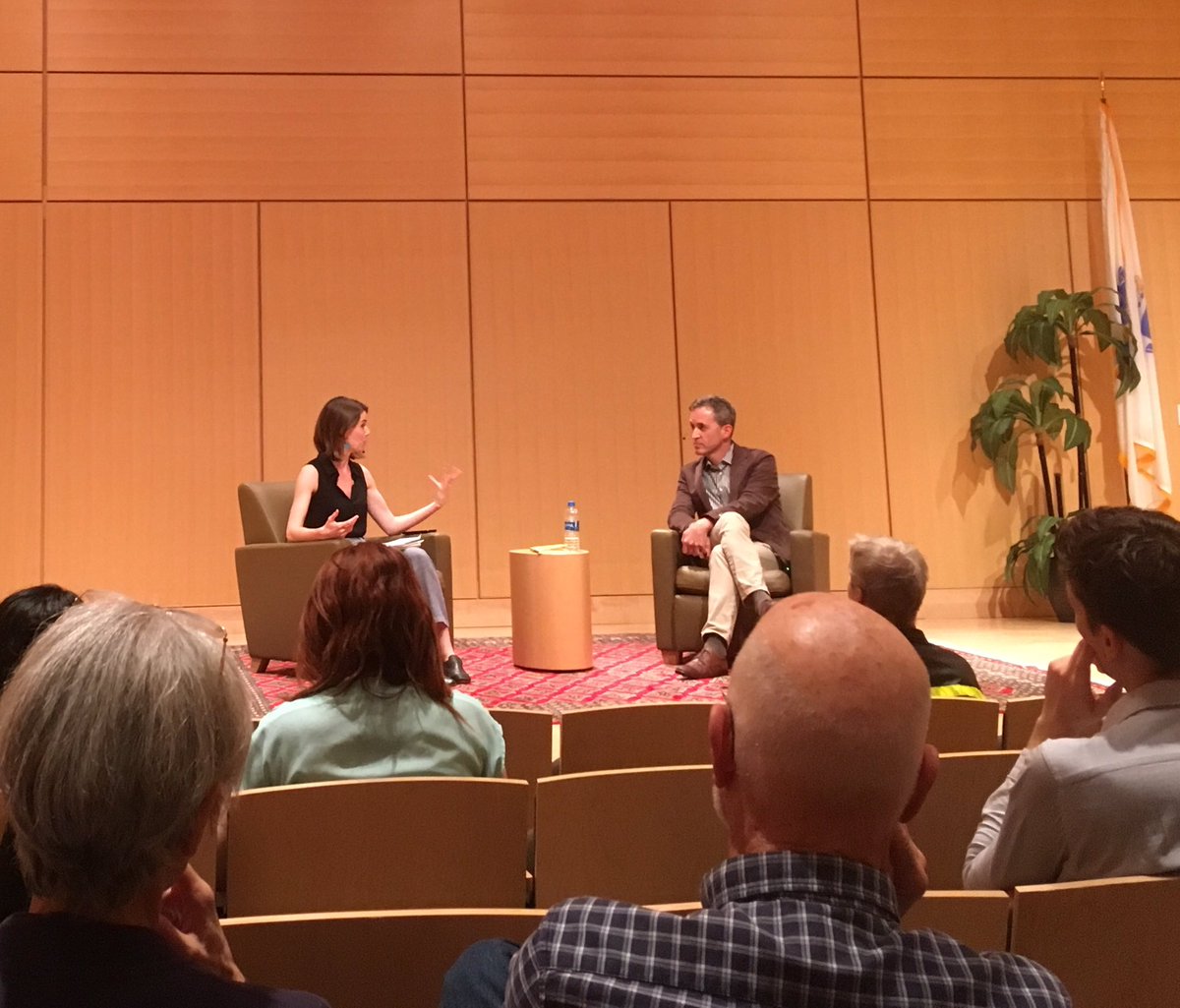 kcoyer's tweet image. UN Special Rapporteur on Free Expression @davidakaye in conversation with Global Voice’s @ellerybiddle on the global struggle to govern the internet in support of his new book. #cambridgepubliclibrary and live on @cctvcambridge
