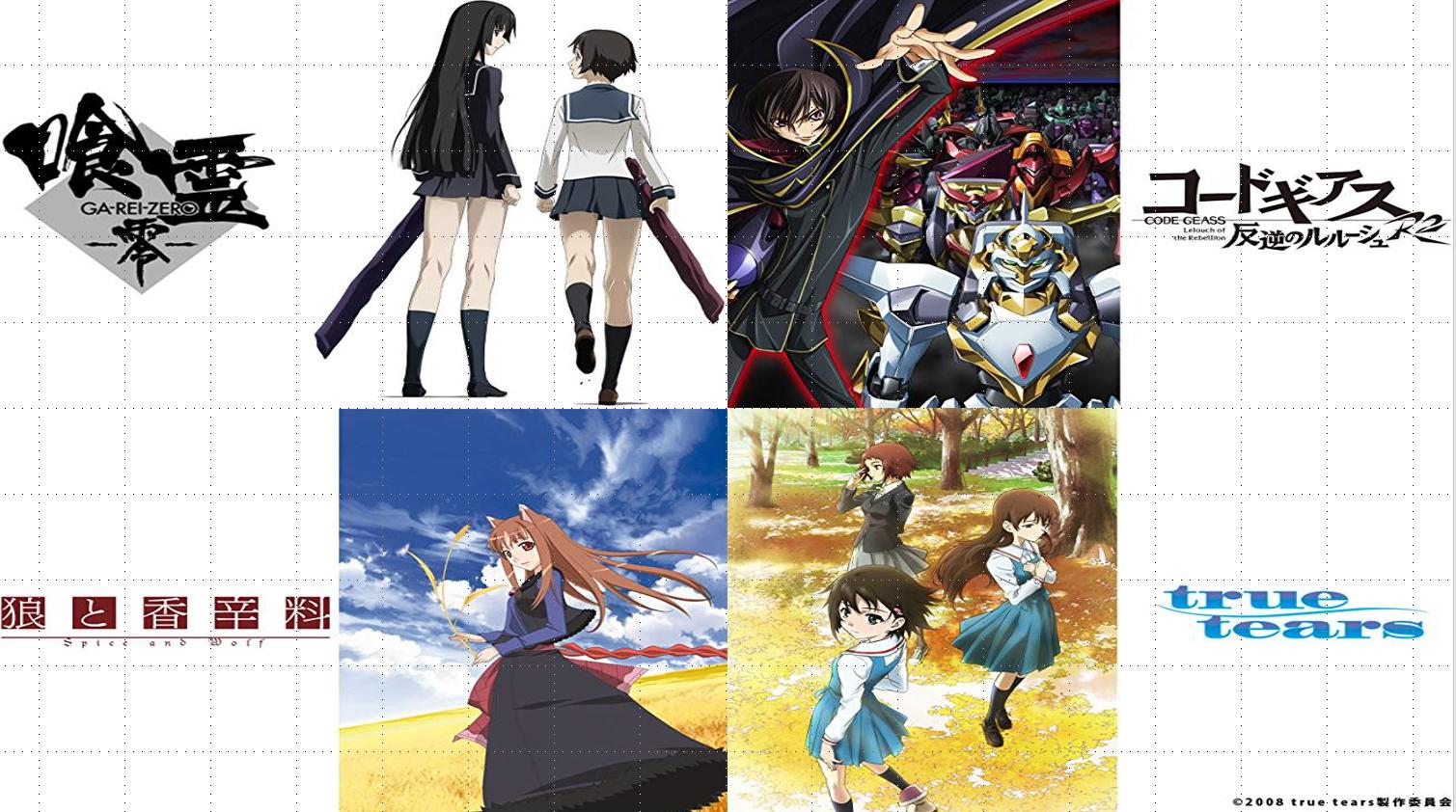 サネ アニメ史に残る黄金期その４ 08年のアニメをまとめてみた T Co P7kb68z48c Twitter
