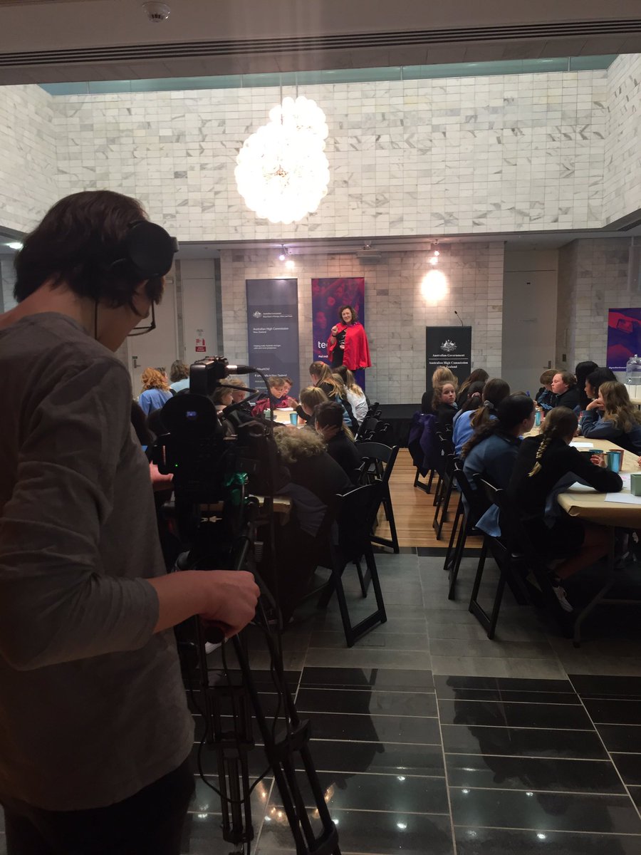 We’re going to say goodbye to those who are joining us via the stream for #tw19schoolseries and keep working away here! We hope everyone enjoyed taking part with <a href="/jeninebeek/">jeninebeekhuyzen</a> <a href="/TechweekNZ/">TechweekNZ</a> and <a href="/AusHCNZ/">Australian High Commission, New Zealand</a>! #techweek19 🙋🏼‍♀️🙋🏼‍♂️🙋🏽‍♀️🙋🏽‍♂️