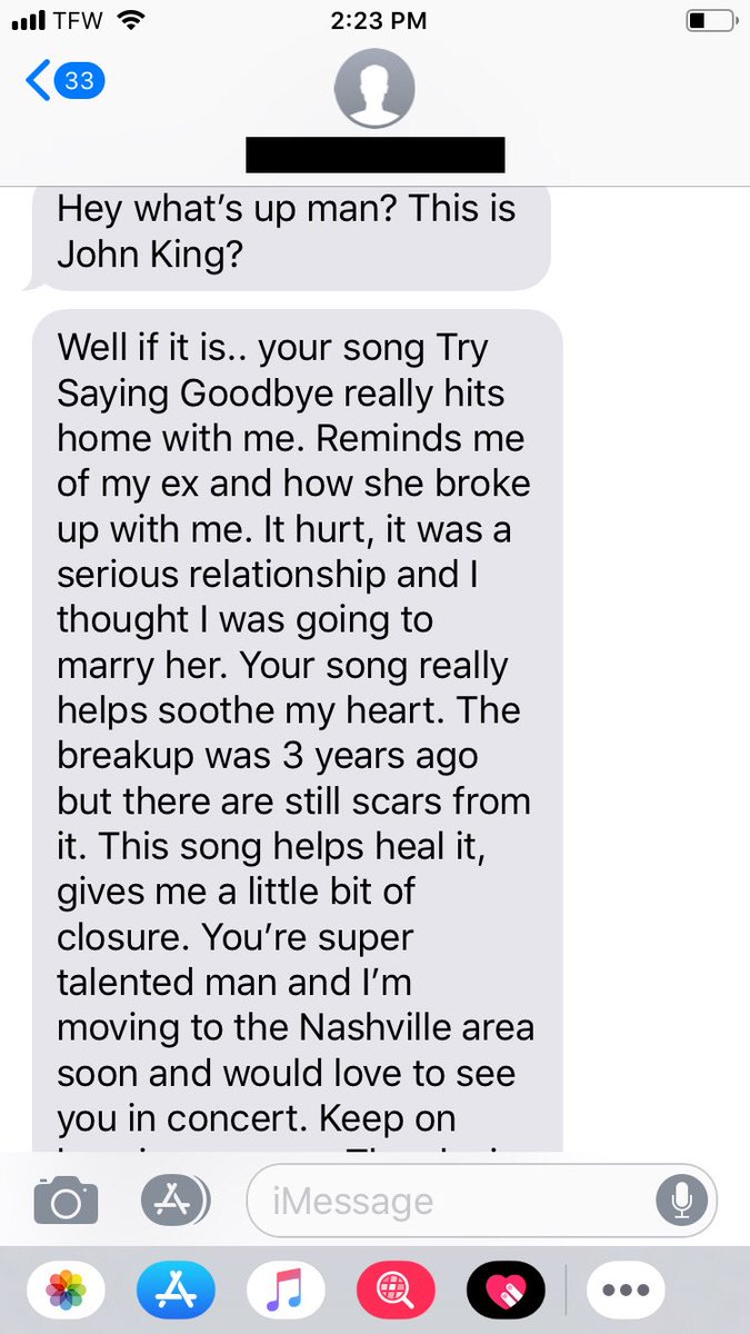 johnkingcountry's tweet photo. Two weeks ago I gave my number out & I've already received (& answered 😜) THOUSANDS of texts! I'm having such a blast getting to know you guys. Thanks @MyStraightTalk for helping me connect with so many amazing fans. #textme #TrySayingGoodbye #StraightTalkWireless #ad https://t.co/KAAsGWzhj4