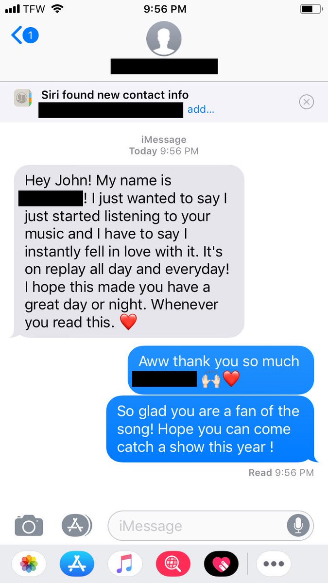 johnkingcountry's tweet photo. Two weeks ago I gave my number out & I've already received (& answered 😜) THOUSANDS of texts! I'm having such a blast getting to know you guys. Thanks @MyStraightTalk for helping me connect with so many amazing fans. #textme #TrySayingGoodbye #StraightTalkWireless #ad https://t.co/KAAsGWzhj4