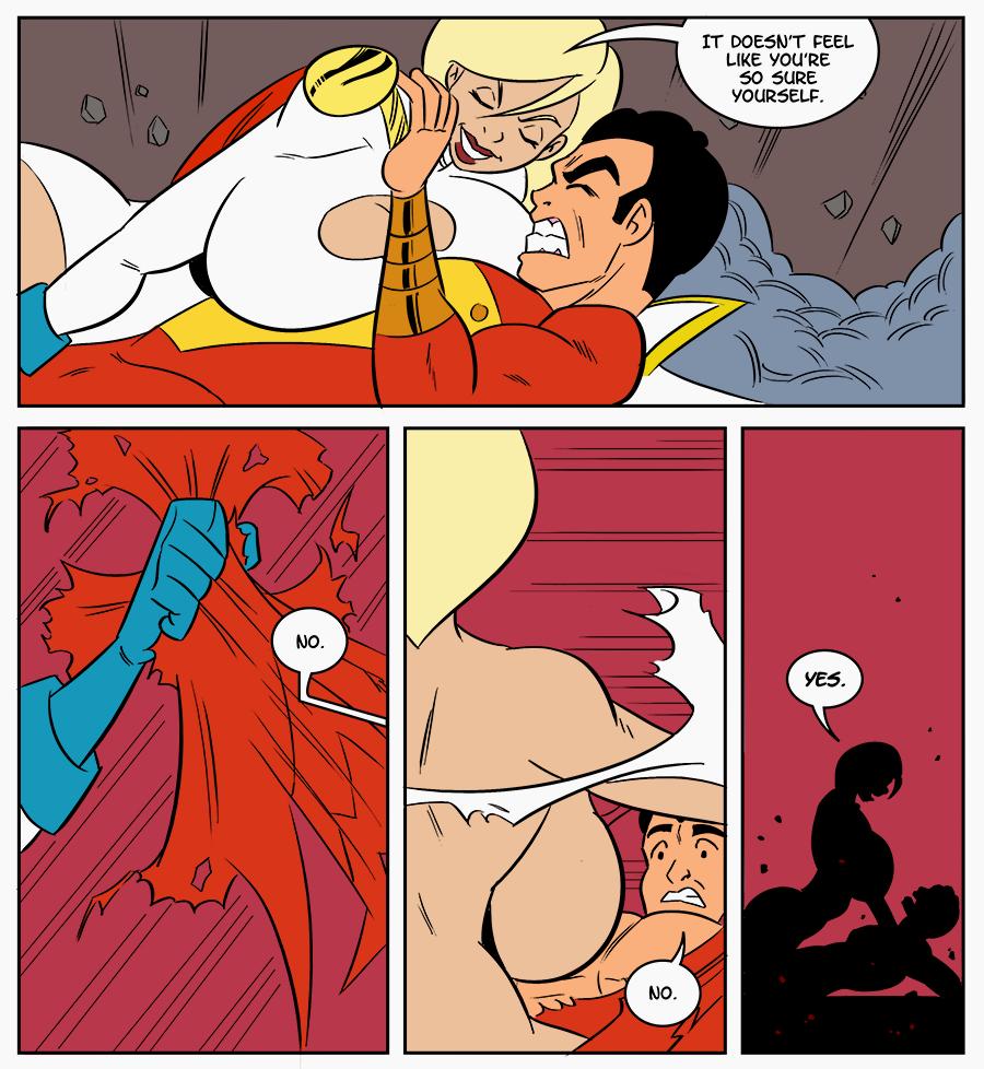 @GlassfishBowl. colors by myself a Power Girl & Shazam pic based off a ...