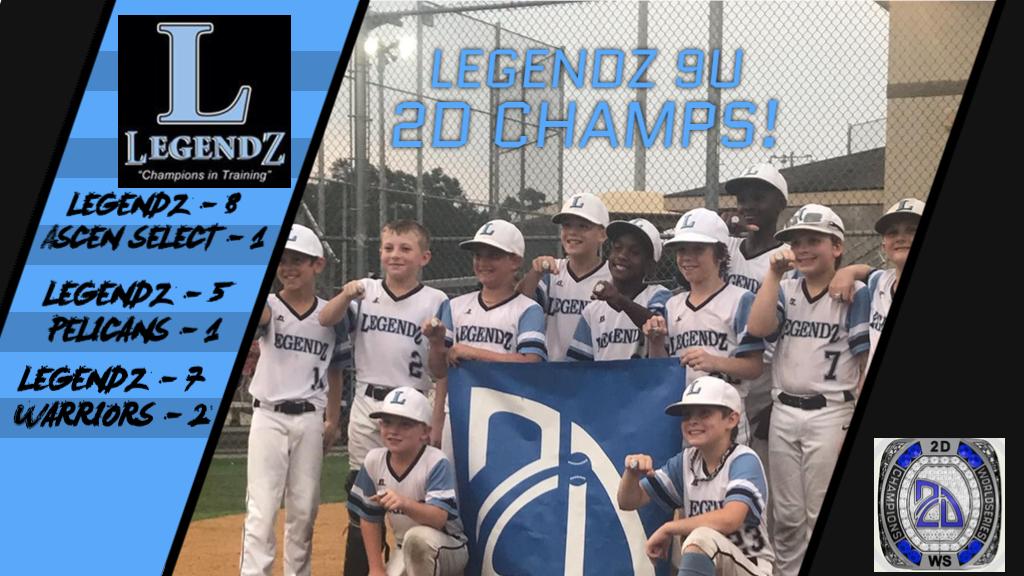 LegendzAcademy's tweet photo. Legendz 9U are the 2D  Super Regional Champs!! 

Legendz went 4-1 on the weekend. Proud of our guys! https://t.co/6XmSnE7mCF