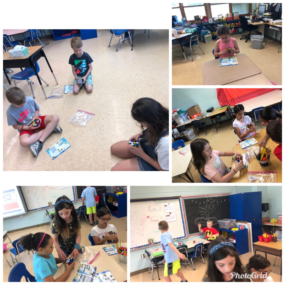 MrsBauer103's tweet photo. More competition day pics from Do the Cube Club @StrathmoreElem1 I was lucky to work with this determined group of kids!!! They amaze me😊#luckyteacher #dothecube https://t.co/7dVBts09c1