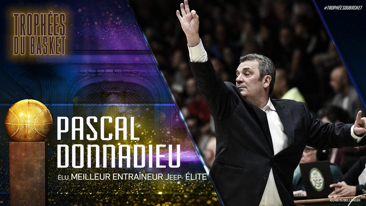 Betclic_ELITE's tweet photo. Pascal Donnadieu de @Nanterre92 est désigné meilleur entraîneur de #JeepELITE ! Il succède à Zvezdan Mitrovic élu lors des 2 dernières saisons... #TropheesDuBasket https://t.co/N9gjnIkIwp