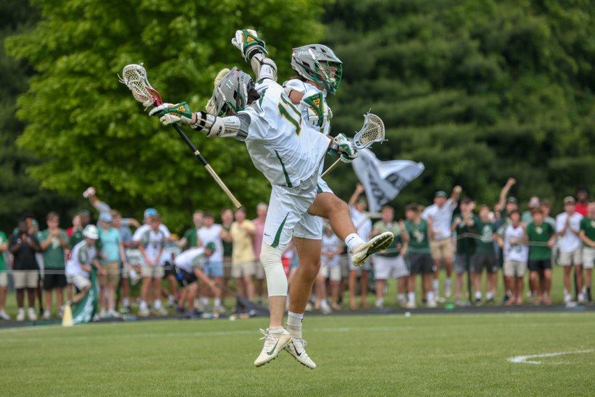 christschool's tweet photo. Cheered on by a huge Commencement Weekend crowd, Christ School Lacrosse won its third consecutive N.C. Independent Schools Athletic Association Division I state championship on Saturday. 

Photos: https://t.co/ibXl2aqlxo #asheville #avlsports #hslacrosse #gogreen https://t.co/yz7L9ApIhH