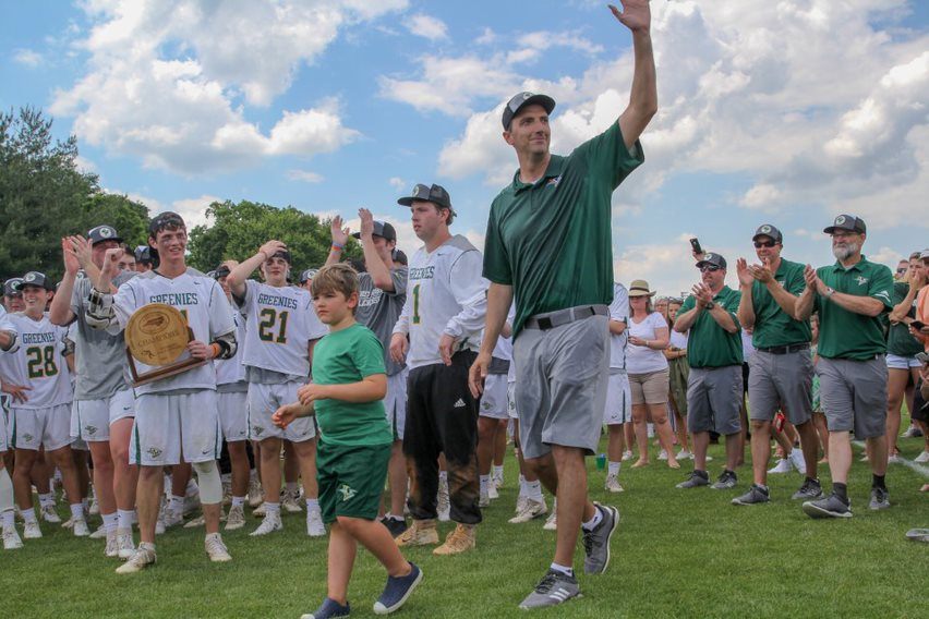 christschool's tweet photo. Cheered on by a huge Commencement Weekend crowd, Christ School Lacrosse won its third consecutive N.C. Independent Schools Athletic Association Division I state championship on Saturday. 

Photos: https://t.co/ibXl2aqlxo #asheville #avlsports #hslacrosse #gogreen https://t.co/yz7L9ApIhH