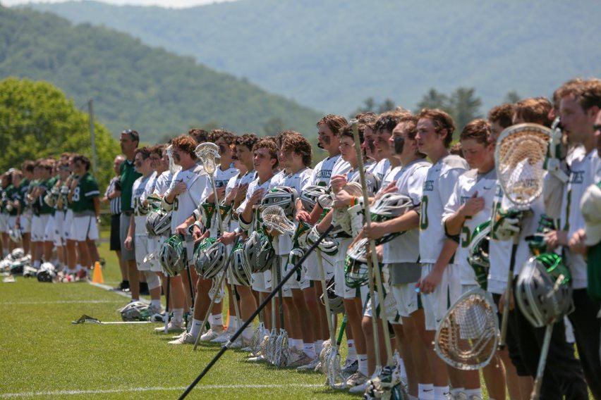 christschool's tweet photo. Cheered on by a huge Commencement Weekend crowd, Christ School Lacrosse won its third consecutive N.C. Independent Schools Athletic Association Division I state championship on Saturday. 

Photos: https://t.co/ibXl2aqlxo #asheville #avlsports #hslacrosse #gogreen https://t.co/yz7L9ApIhH